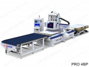 CNC router Nesting 4 head with Rollers Hold-Down Unit