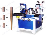 AUTOMATIC CORNER SCALPING, DRILLING AND TAPPING MACHINE