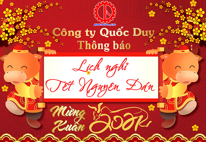 Quốc Duy thông báo lịch nghỉ tết nguyên đán Tân Sửu 2021 Quốc Duy thông báo lịch nghỉ tết nguyên đán Tân Sửu 2021