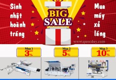 Mừng sinh nhật hoành tráng- Mua máy xả láng 