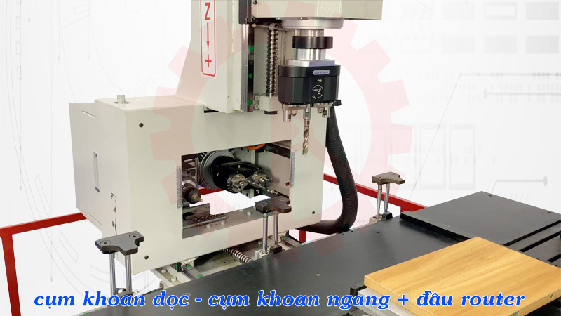 Hình ảnh 3 cụm khoan máy khoan 2 phương tự động | Quốc Duy