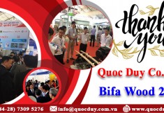 Thư cám ơn khách hàng tham dự Triển lãm Bifa Wood 2018