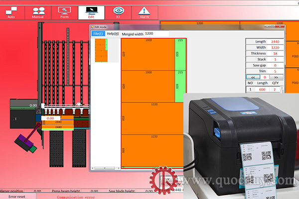 Cutting optimization software and laber Printer | Quoc Duy