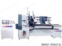 MÁY TIỆN GỖ CNC 2 TRỤC 1500MM NẠP PHÔI TỰ ĐỘNG